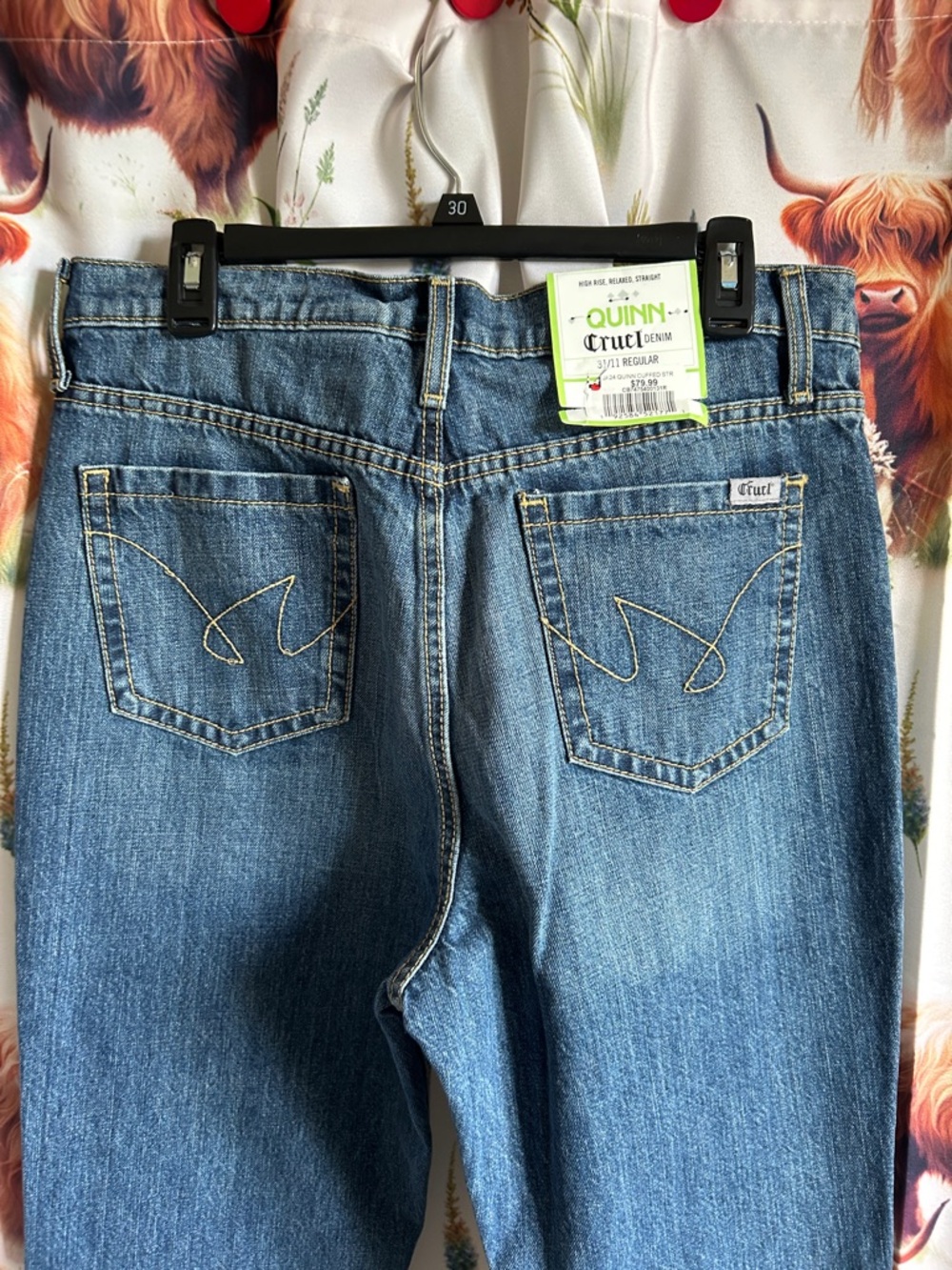 CRUEL Quinn High Rise Relaxed Cuffed STR Women’s Denim Jeans